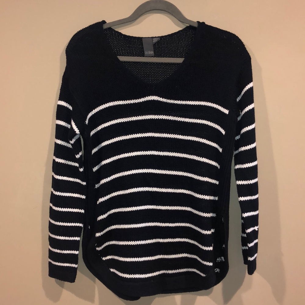 Navy and white striped sweater!
